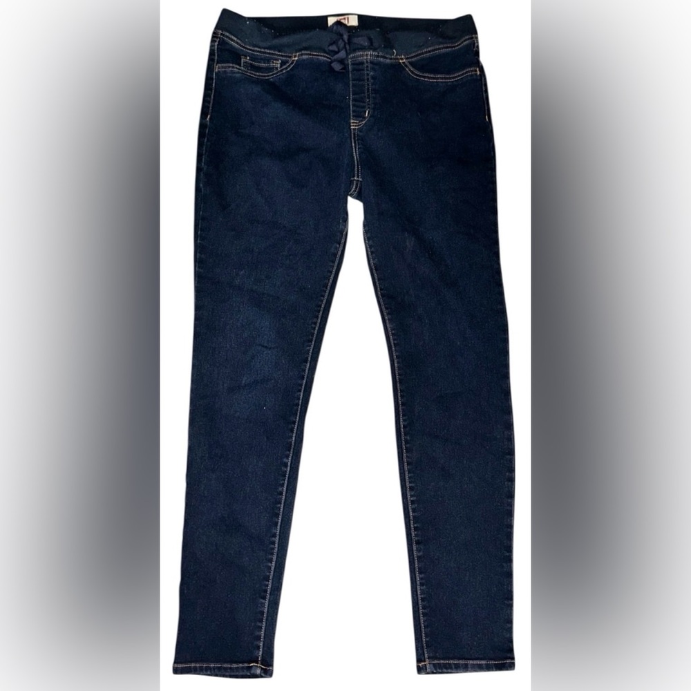 L.E.I. Pull-On Skinny Jeggings - Dark Wash - Size XL Regular